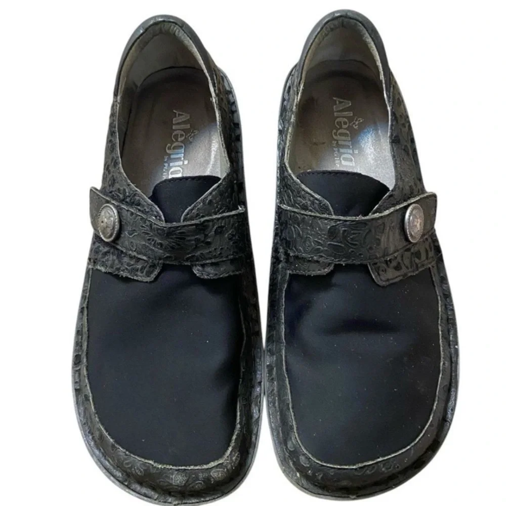 Alegria Black‎ Slip-On Shoes women 7.5
